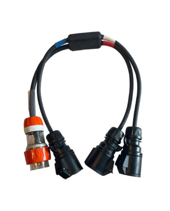 32a 3 Phase Y Splitter Lead – 3 X 32a Single Phase Ceeform 4.0mm Rubber Ho7 Cable