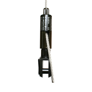 A Type 66 Reutlinger Cable Holder fitted with Fork featuring a side exit wire. - Doughty T37665