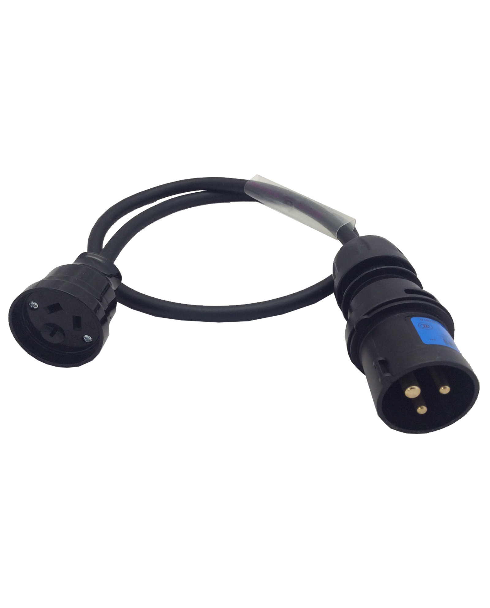 16A Ceeform Plug To 10A PDL Black 10A Cord Socket