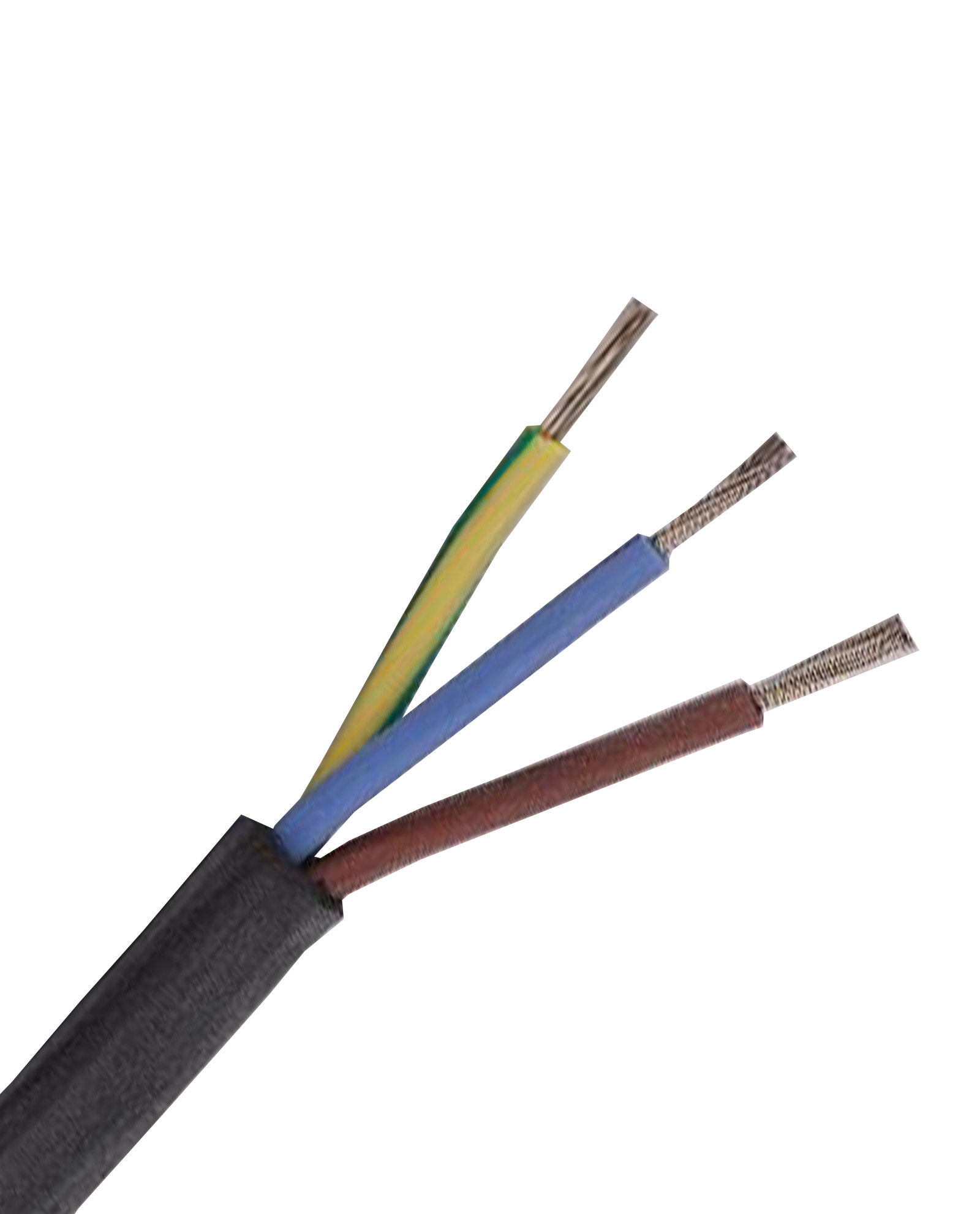 Silicon 1.5mm 3 Core Black Heat Resistant Cable
