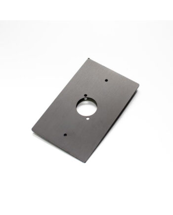 Wall Plate Anodised Black For D Size Connectors 1