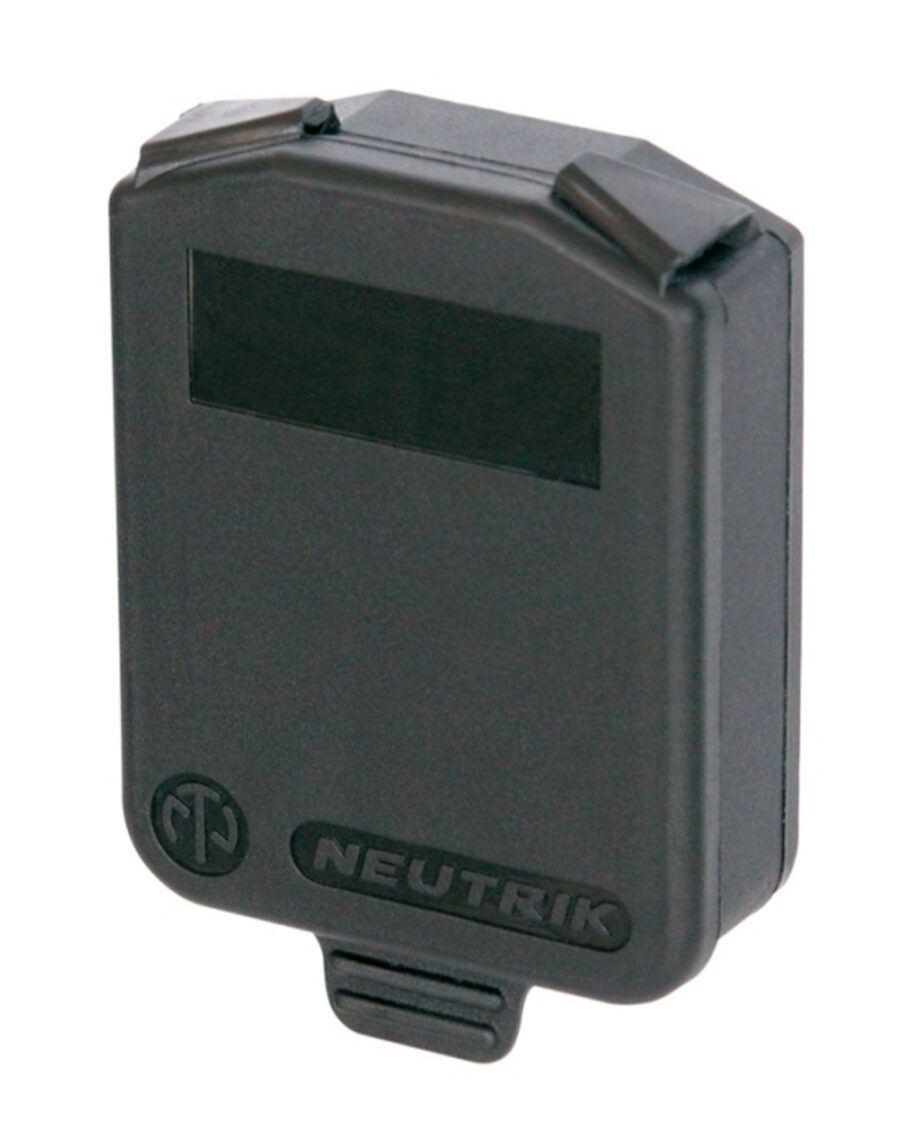 Neutrik Scdx Black Hinged Sealing Cover For All D Size Connectors