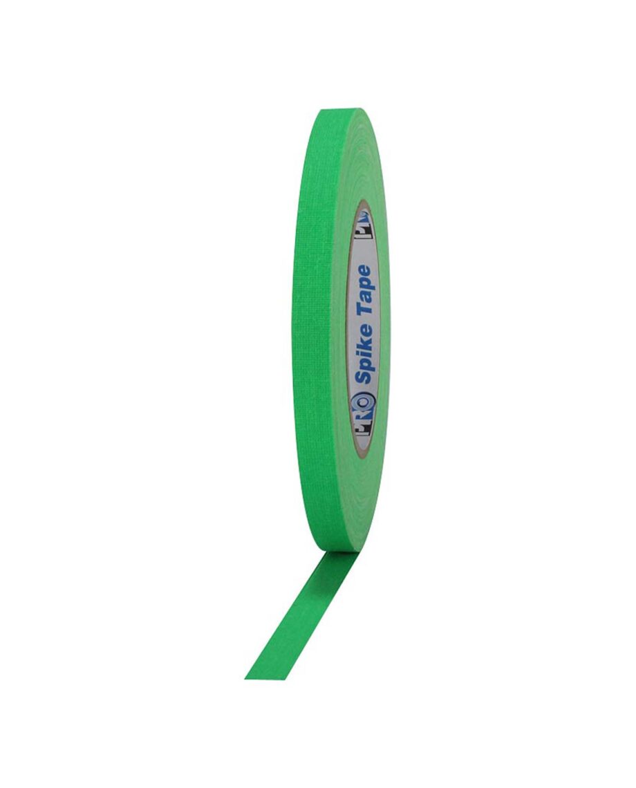 Pro Gaff Fluorescent Gaffa Tape 12mm Spike Tape X 41m Green