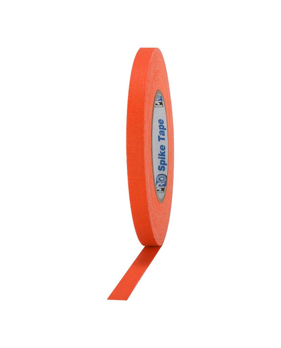 Pro Gaff Fluorescent Gaffa Tape 12mm Spike Tape X 41m Orange