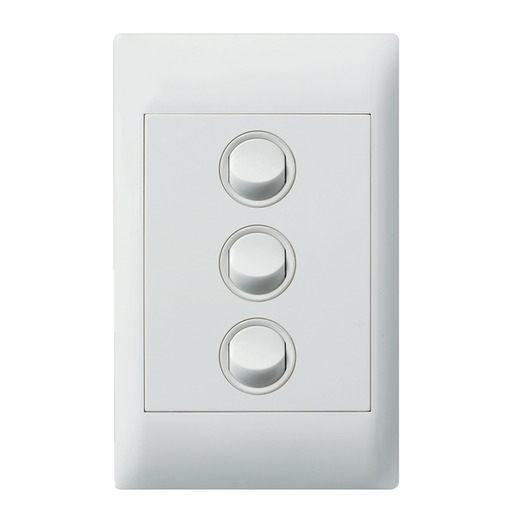 Legrand EC770/3WE Excel Life Common Switch Triple 16A White