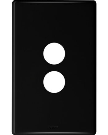 Legrand ED770/2PLBL Excel Life Dedicated Cover Plate 2Gang Black
