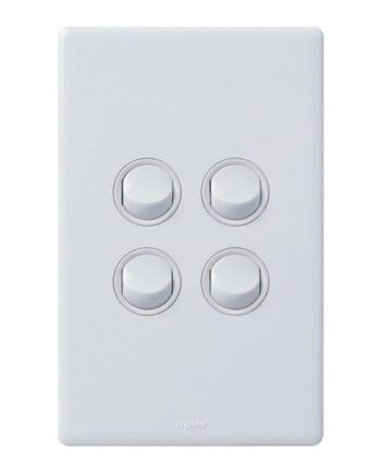 Legrand ED770/4WE Excel Life Dedicated Switch 4Way 16A White