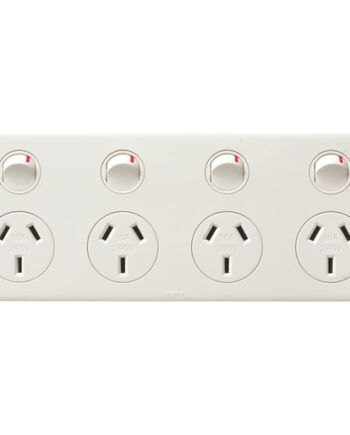 ED7774WE Excel Life Dedicated Sw Socket 4Way 10A White