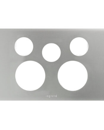 Legrand ED777XPLMS Excel Life Dedicated Cover Plate Sw Socket 1x M/Silver