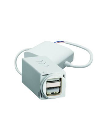 Legrand EMUSB2PSAWE Excel Life Dual USB Charger 2x 2.4A P/S White