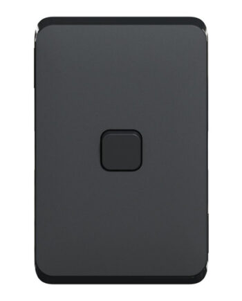 PDL PDL381C-XB Iconic Cover Plate Skin Single Vertical Horizontal Black