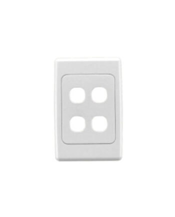 Clipsal 2034VH-WE 2000 Grid & Cover Plate 4Gang White