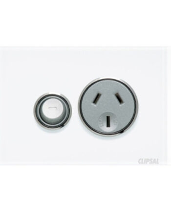 4015-PW Saturn Sw Socket Sgl 10A Pure White