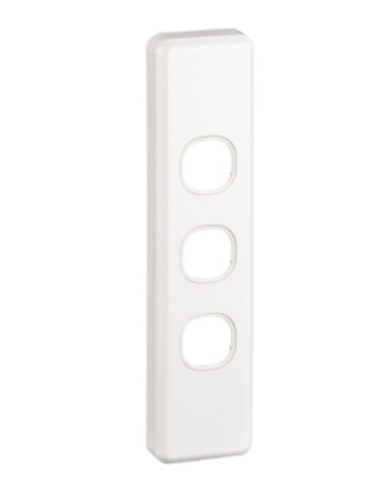 Clipsal C2033-WE Grid & Cover Plate Architrave 3Gang White